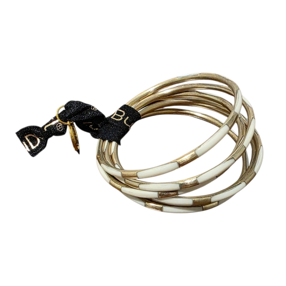 Budhagirl Veda Bangles Ivory Set of 6